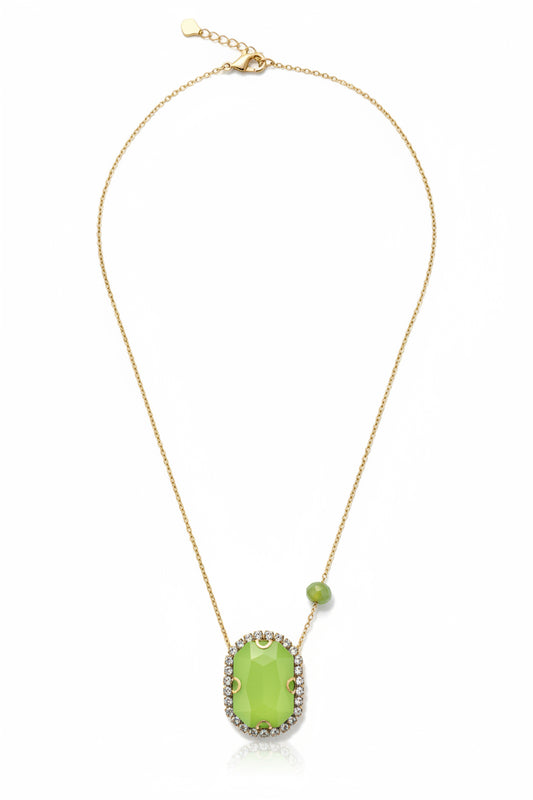Collana Sea Stones – Girocollo in Acciaio Dorato con Pietra in Resina