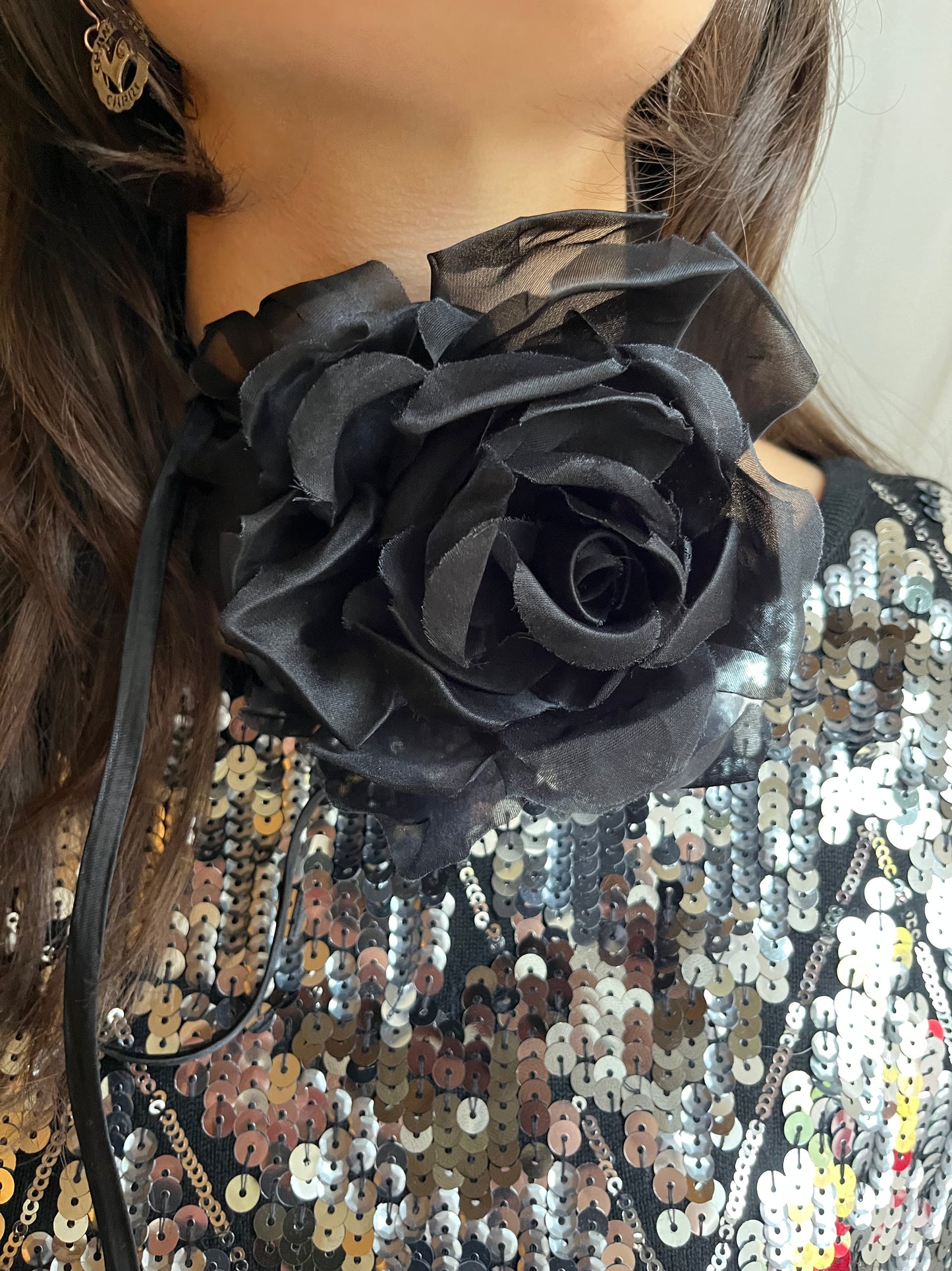 Collana choker night rose